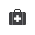 First aid icon , solid logo illustration, pictogram isolat