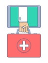 First aid by internet. Telemedicine and telehealth.