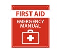 First aid kit, first aid bag icon, medical box, vector