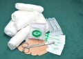 First Aid Kit Contents Royalty Free Stock Photo