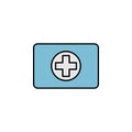 first aid kit, healthy, sport outline icon. Element of winter sport illustration. Signs and symbols icon can be used for Royalty Free Stock Photo