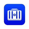 First aid kit icon digital blue Royalty Free Stock Photo