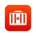 First aid kit icon digital red Royalty Free Stock Photo