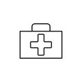 First aid kit icon element of camping icon for mobile concept and web apps. Thin line first aid kit icon can be used for web and Royalty Free Stock Photo