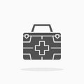 First aid kit icon. Glyph or Solid style Royalty Free Stock Photo