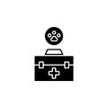 First aid kit icon. Simple glyph, flat  of petshop icons for ui and ux, website or mobile application Royalty Free Stock Photo