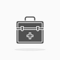 First Aid Kit icon. Solid Glyph style Royalty Free Stock Photo