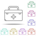first aid kit line icon. Elements of Medicine in multi color style icons. Simple icon for websites, web design, mobile app, info Royalty Free Stock Photo