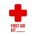First aid kit logo, symbol, icon