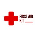 First aid kit logo, symbol, icon