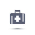 First aid kit, medicine chest icon Royalty Free Stock Photo