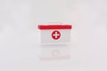 First aid kit for medicine. Healthcare, hospital emergency services . Royalty Free Stock Photo