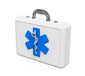 First Aid Kit with Star of Life Symbol Royalty Free Stock Photo