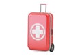 First aid kit for travel concept, 3D