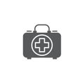 First aid kit vector icon, isolated on white background Royalty Free Stock Photo