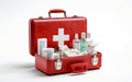 First Aid Kit on White Royalty Free Stock Photo