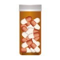 First AID painkillers icon on white background