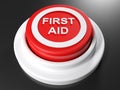 FIRST AID pushbutton - 3D rendering