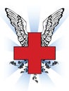 First aid red cross