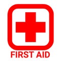 First aid sign illustration