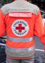 First aid team mate back