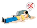 First aid, aid to an unconscious person