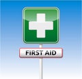 First aid traffic sign