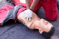 First aid training concept. CPR. Royalty Free Stock Photo