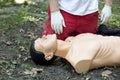 First aid training detail Royalty Free Stock Photo