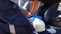 First aid training detail Royalty Free Stock Photo