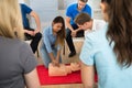 First aid training Royalty Free Stock Photo