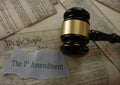 First Amendment constitution rights Royalty Free Stock Photo