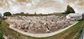 The First Ancient Theatre in Larissa city. Royalty Free Stock Photo