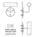 First Angle Orthographic Projection Royalty Free Stock Photo