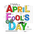 First April Fool Day Happy Holiday Greeting Card Royalty Free Stock Photo