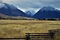 First Autumn snow fall on the mountain tops, Paradise Valley Montana