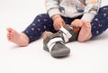 First baby shoes Royalty Free Stock Photo