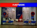 First Bank indoor at mall Baneasa Shopping City, Bucharest