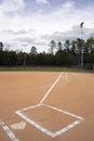 First Base Line Royalty Free Stock Photo