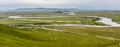 The first bend of the zigzagged yellow river