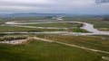 The first bend of the zigzagged yellow river