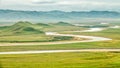 The first bend of the zigzagged yellow river