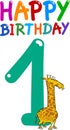 First birthday anniversary design