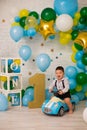 First birthday asian baby boy party Royalty Free Stock Photo
