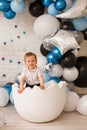 First birthday baby boy party Royalty Free Stock Photo