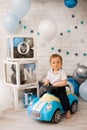 First birthday baby boy party Royalty Free Stock Photo