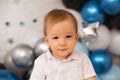 First birthday baby boy party Royalty Free Stock Photo
