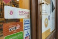 First bitcoin accepting store in town Turin Italy 23 January 2018