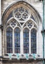 First Chirch of Otago with fine carved stonework at the tracery Royalty Free Stock Photo