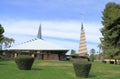 USA, AZ/Phoenix: Frank Lloyd Wright Church and Bell Tower Royalty Free Stock Photo